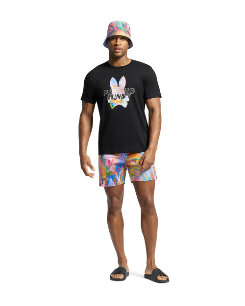 PSYCHO BUNNY CAMISETA HOMBRE CUELLO REDONDO NEGRO