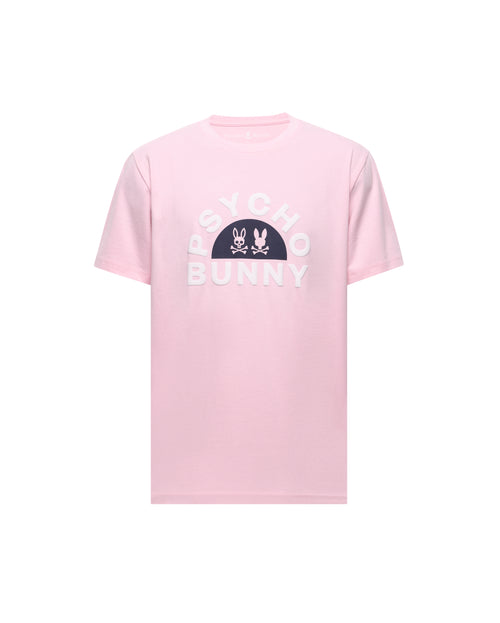 PSYCHO BUNNY CAMISETA HOMBRE CUELLO REDONDO ROSADO