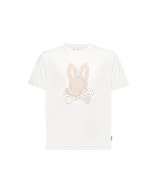 PSYCHO BUNNY CAMISETA NIÑO CUELLO REDONDO BEIGE