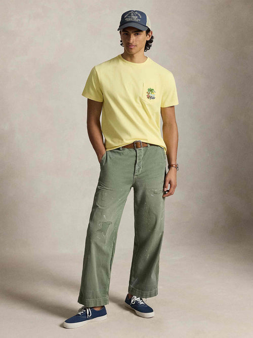 Camiseta Knit-T-Shirt Ralph Lauren Para Hombre De Color Amarillo