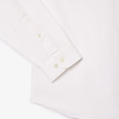 LACOSTE CH2933001 CAMISA DE ALGODON FIT REGULAR WHITE