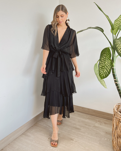 VESTIDO PRIMIA ROMINA NEGRO