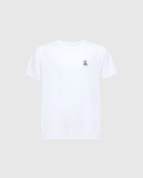 PSYCHO BUNNY CAMISETA NIÑO CUELLO REDONDO BLANCO