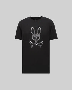 PSYCHO BUNNY CAMISETA ESTAMPADA JARVIS PARA CABALLERO HOMBRE NEGRO MT0200336001