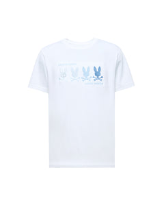 PSYCHO BUNNY CAMISETA HOMBRE CUELLO REDONDO BLANCO