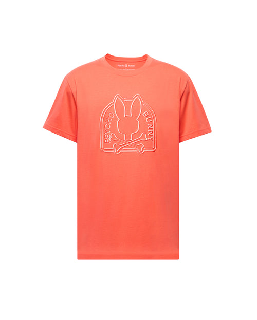 PSYCHO BUNNY CAMISETA HOMBRE CUELLO REDONDO NARANJA