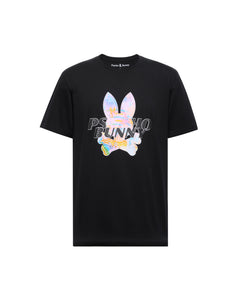 PSYCHO BUNNY CAMISETA HOMBRE CUELLO REDONDO NEGRO