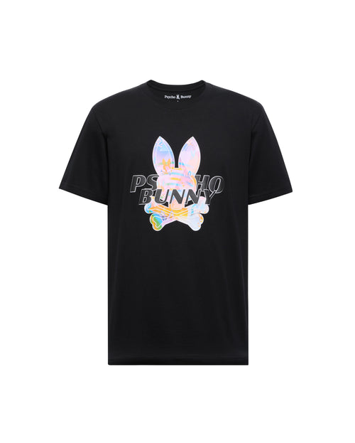 PSYCHO BUNNY CAMISETA HOMBRE CUELLO REDONDO NEGRO