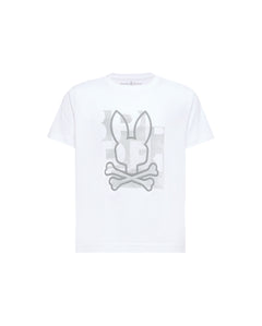 PSYCHO BUNNY CAMISETA NIÑO CUELLO REDONDO BLANCO