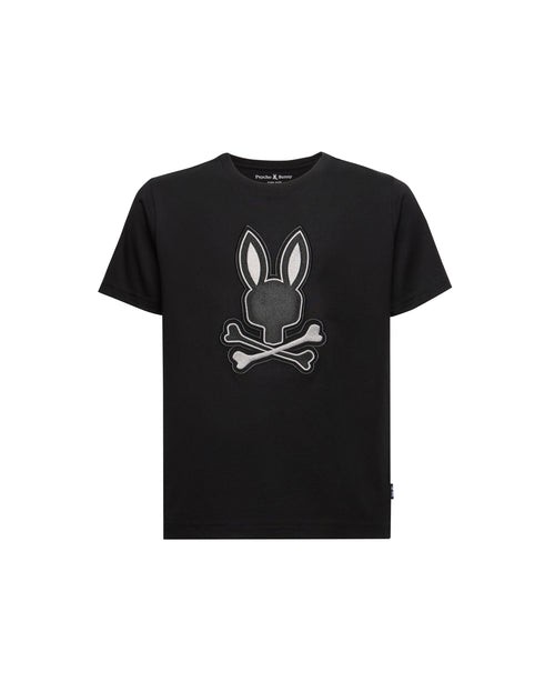 PSYCHO BUNNY CAMISETA NIÑO CUELLO REDONDO NEGRO