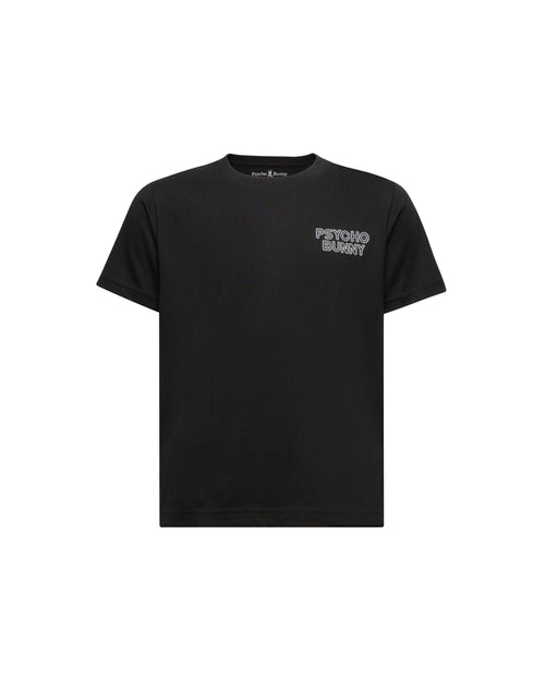 PSYCHO BUNNY CAMISETA NIÑO CUELLO REDONDO NEGRO