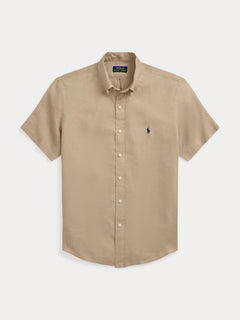 RALPH LAUREN CAMISA MANGA CORTA HOMBRE BEIGE