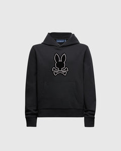 psycho bunny sudadera niño con capucha negro