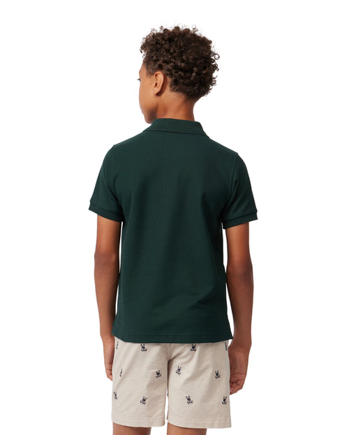 psycho bunny polo manga corta niño clasico verde