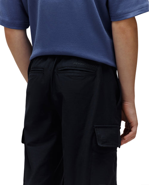 PSYCHO BUNNY PANTALON NIÑO NEGRO