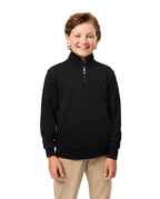 psycho bunny sudadera niño con cremallera negro