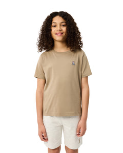 PSYCHO BUNNY CAMISETA NIÑO CUELLO REDONDO MARRON