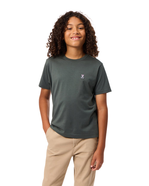 PSYCHO BUNNY CAMISETA NIÑO CUELLO REDONDO GRIS