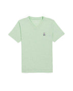 PSYCHO BUNNY CAMISETA NIÑO CUELLO V VERDE