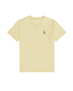 PSYCHO BUNNY CAMISETA NIÑO CUELLO V AMARILLO