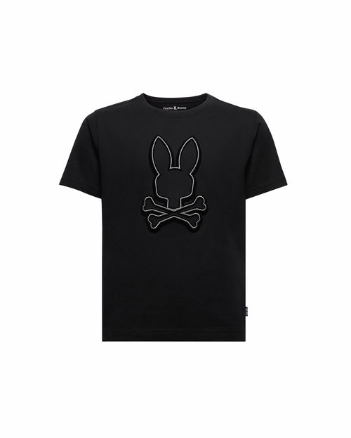 PSYCHO BUNNY CAMISETA NIÑO CUELLO REDONDO NEGRO