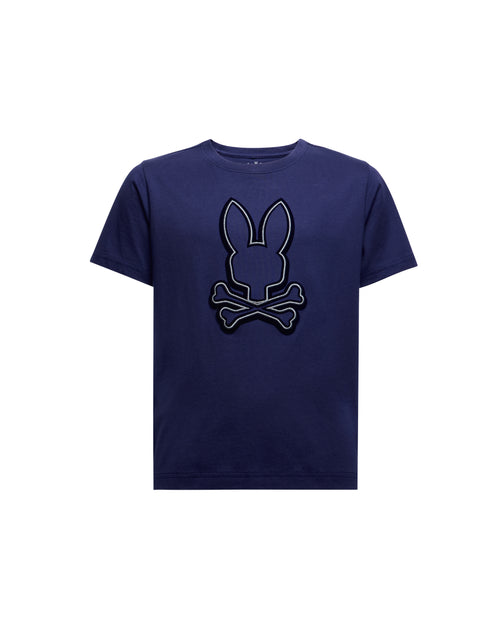 PSYCHO BUNNY CAMISETA NIÑO CUELLO REDONDO AZUL