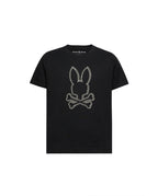 PSYCHO BUNNY CAMISETA NIÑO CUELLO REDONDO NEGRO