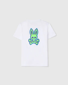 PSYCHO BUNNY CAMISETA NIÑO CUELLO REDONDO BLANCO