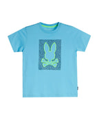 PSYCHO BUNNY CAMISETA NIÑO CUELLO REDONDO AZUL