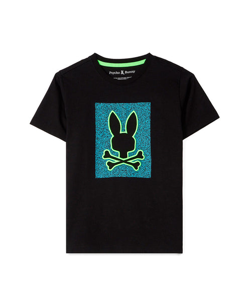 PSYCHO BUNNY CAMISETA NIÑO CUELLO REDONDO NEGRO
