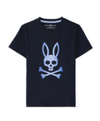 PSYCHO BUNNY CAMISETA NIÑO CUELLO REDONDO AZUL