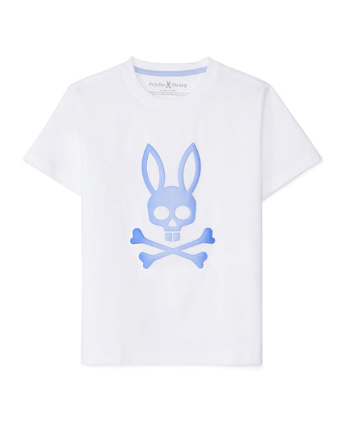 PSYCHO BUNNY CAMISETA NIÑO CUELLO REDONDO BLANCO