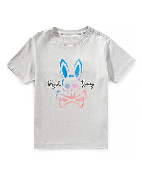 PSYCHO BUNNY CAMISETA NIÑO CUELLO REDONDO GRIS