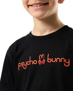 PSYCHO BUNNY CAMISETA NIÑO CUELLO REDONDO NEGRO