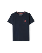 PSYCHO BUNNY CAMISETA NIÑO CUELLO REDONDO AZUL