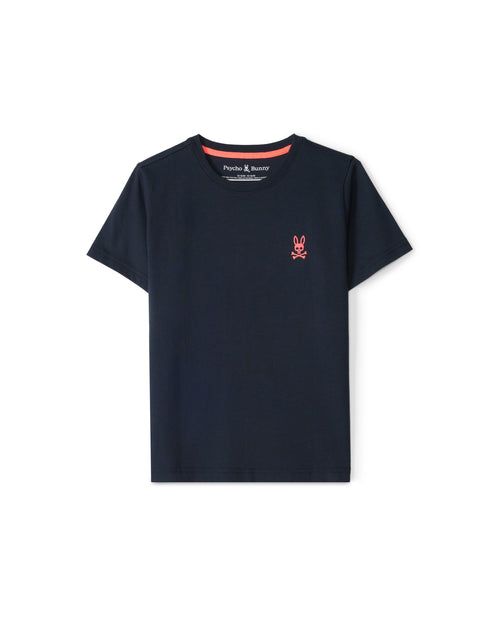 PSYCHO BUNNY CAMISETA NIÑO CUELLO REDONDO AZUL