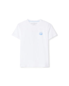 PSYCHO BUNNY CAMISETA NIÑO CUELLO REDONDO BLANCO