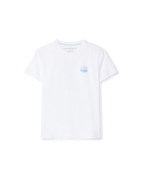 PSYCHO BUNNY CAMISETA NIÑO CUELLO REDONDO BLANCO