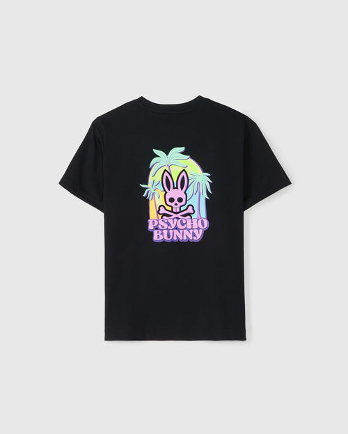 PSYCHO BUNNY CAMISETA NIÑO CUELLO REDONDO NEGRO