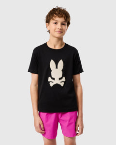 PSYCHO BUNNY CAMISETA NIÑO CUELLO REDONDO NEGRO