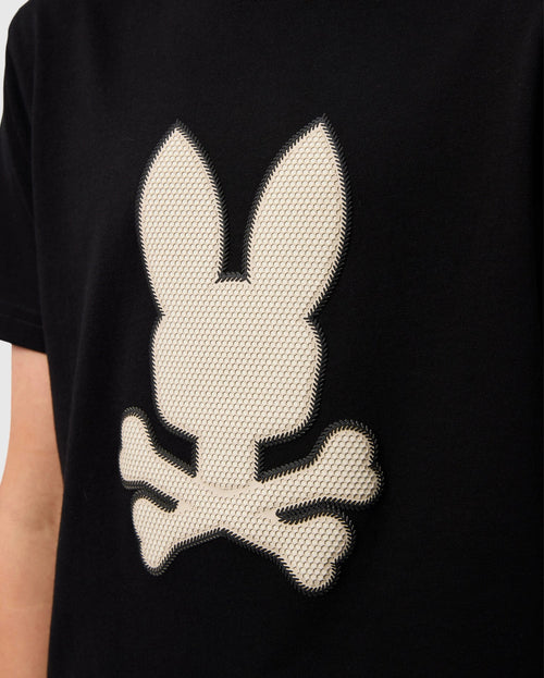 PSYCHO BUNNY CAMISETA NIÑO CUELLO REDONDO NEGRO