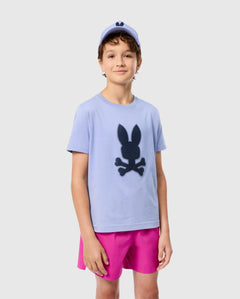 PSYCHO BUNNY CAMISETA NIÑO CUELLO REDONDO AZUL