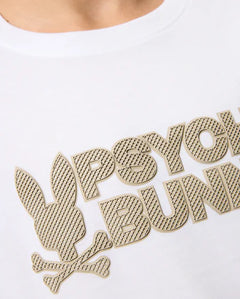 PSYCHO BUNNY CAMISETA NIÑO CUELLO REDONDO BLANCO