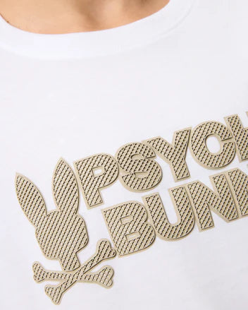 PSYCHO BUNNY CAMISETA NIÑO CUELLO REDONDO BLANCO