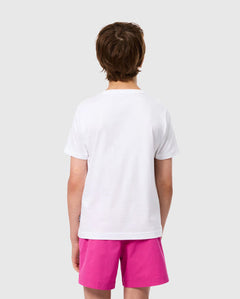 PSYCHO BUNNY CAMISETA NIÑO CUELLO REDONDO BLANCO