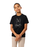 PSYCHO BUNNY CAMISETA NIÑO CUELLO REDONDO NEGRO