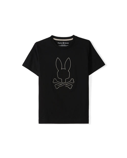 PSYCHO BUNNY CAMISETA NIÑO CUELLO REDONDO NEGRO