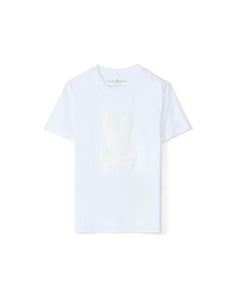 PSYCHO BUNNY CAMISETA NIÑO CUELLO REDONDO BLANCO