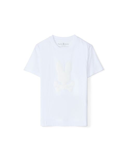 PSYCHO BUNNY CAMISETA NIÑO CUELLO REDONDO BLANCO