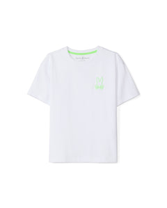 PSYCHO BUNNY CAMISETA NIÑO CUELLO REDONDO BLANCO